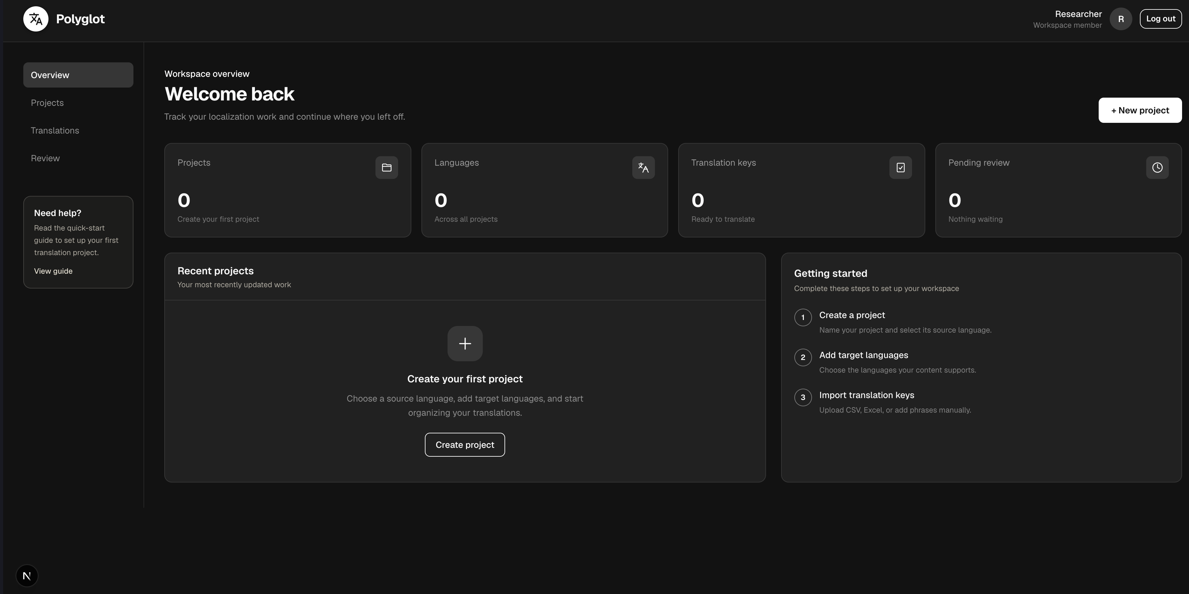 Polyglot screenshot